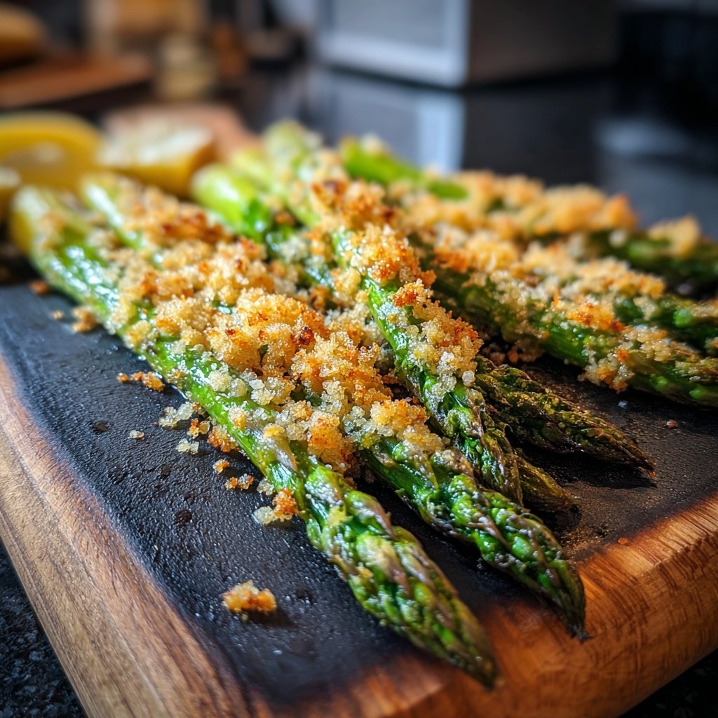 Grüner Spargel Mit Zitronen Kruste