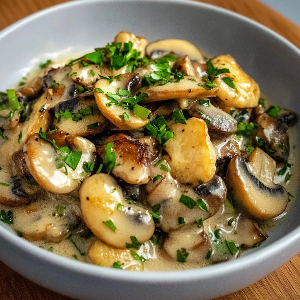 Hähnchengeschnetzeltes mit Champignons