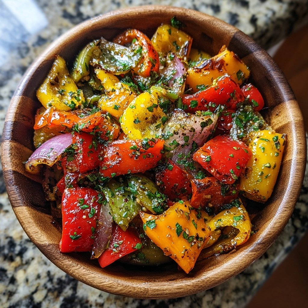 Salat Zum Grillen Mit Paprika