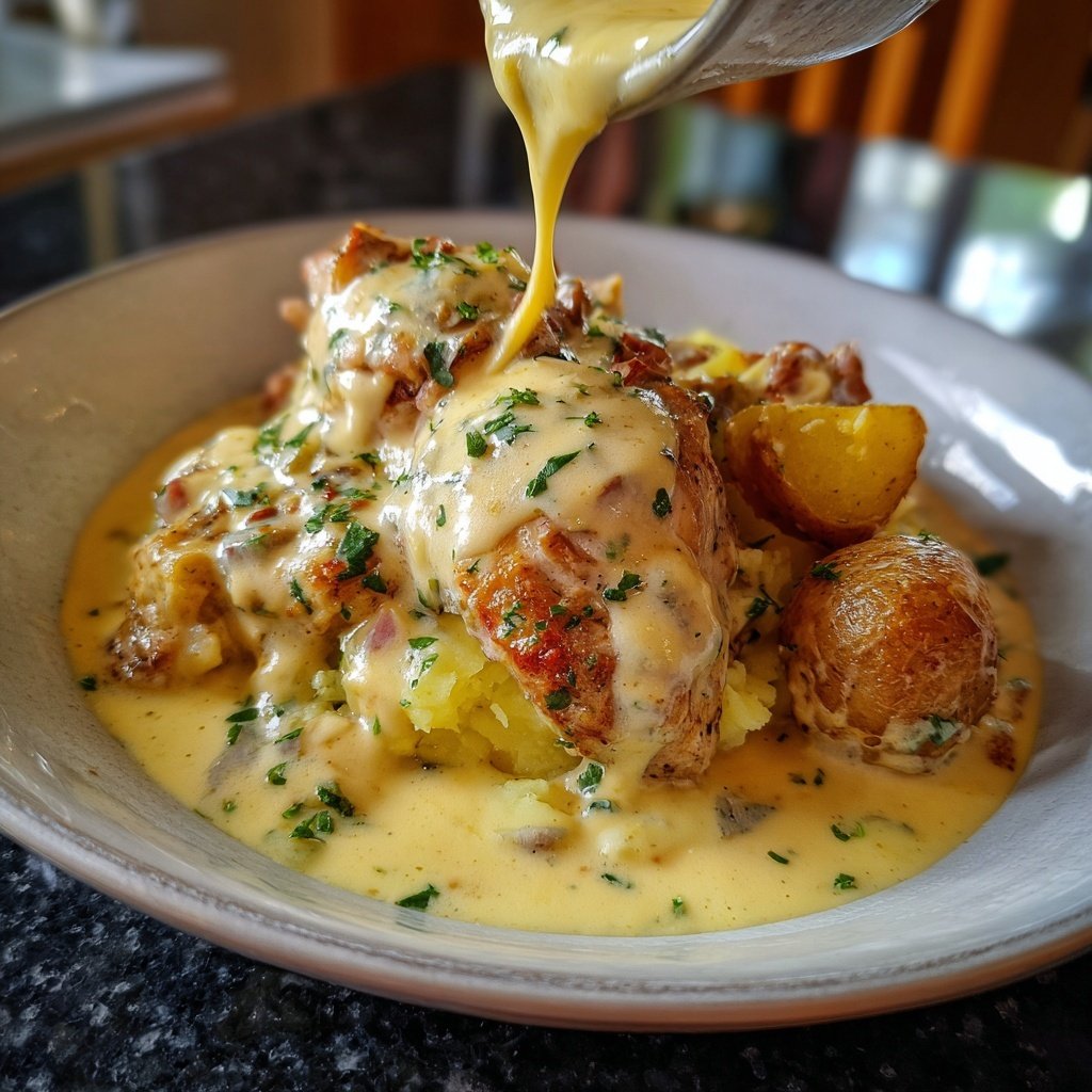 Hausmannskost Cremiges Hähnchen mit Kartoffelpüree