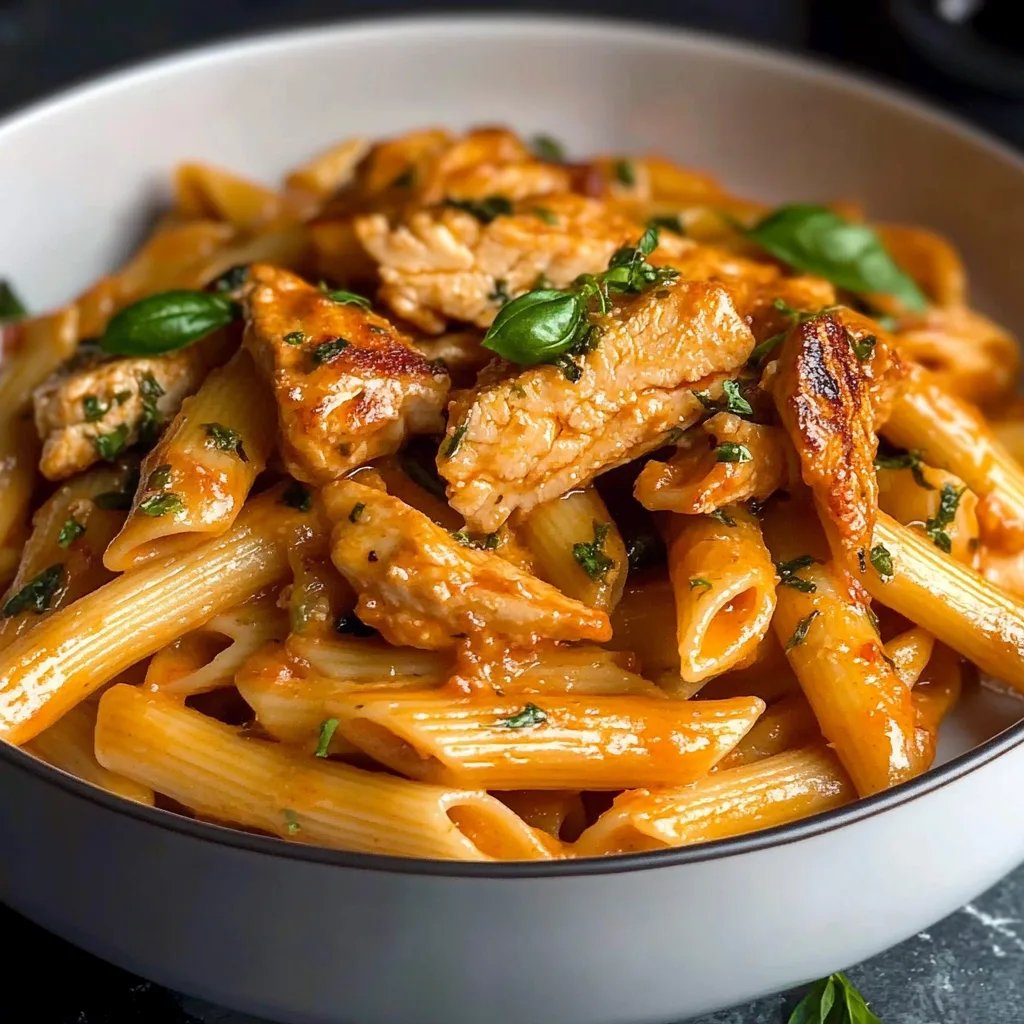 Cremige Hähnchen-Pasta