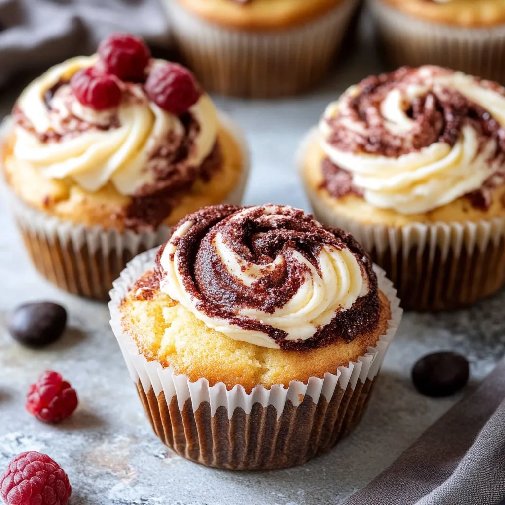 Marmormuffins mit Joghurt