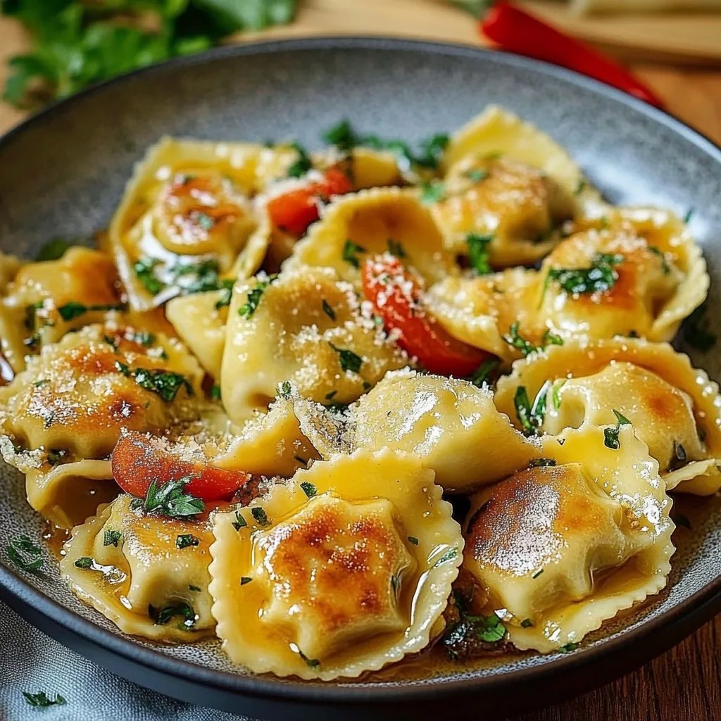 Bunte Ravioli-Gemüse-Pfanne