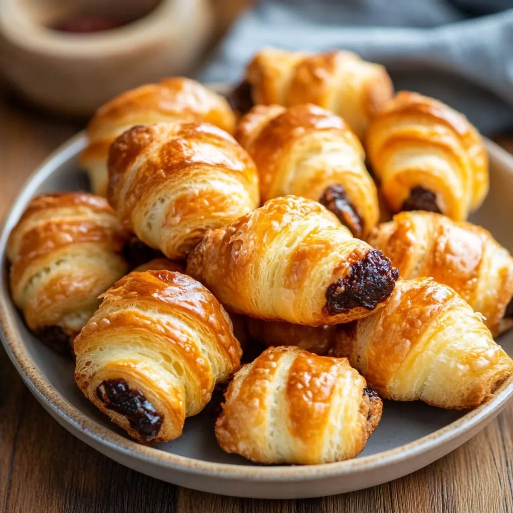 Gefüllte Mini-Croissants