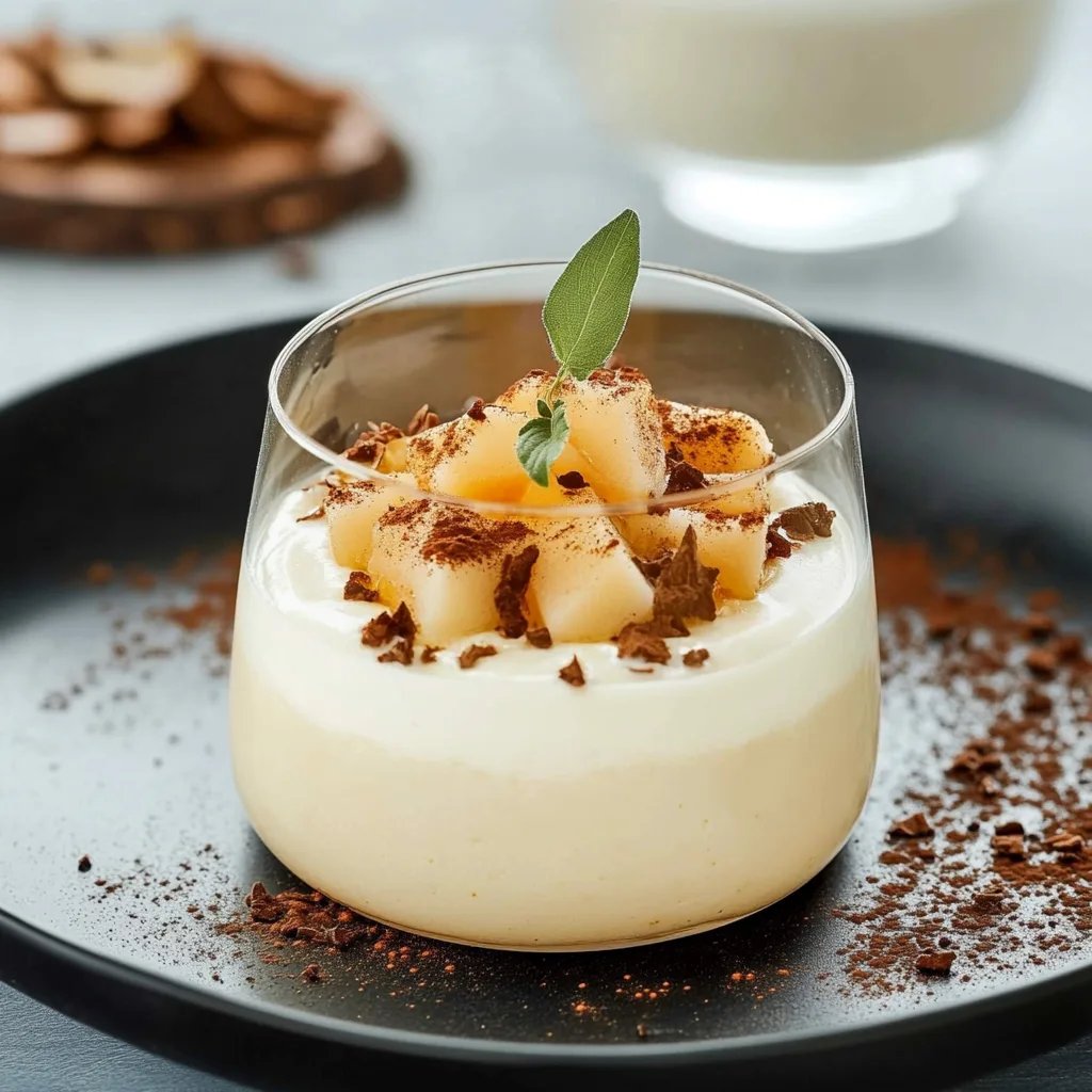 Zimtcreme mit Bratapfelkompott