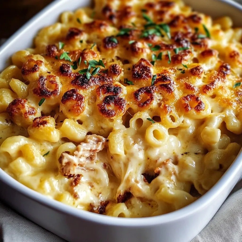 Cremiges Hähnchen Mac and Cheese