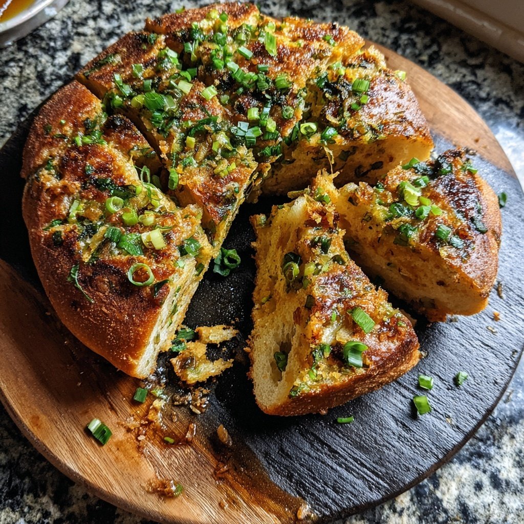 Zupfbrot Mit Lauchzwiebeln
