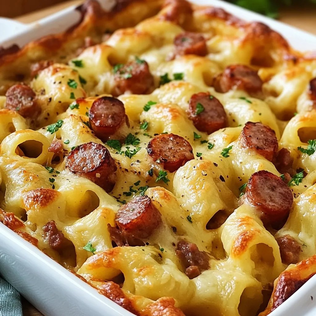 Käsenudeln mit Fleischwurst