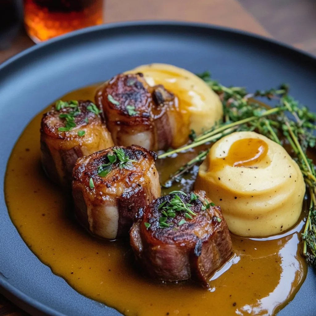 Schweinemedaillons in Rum-Sahne-Sauce mit Wood Stork Spiced Rum