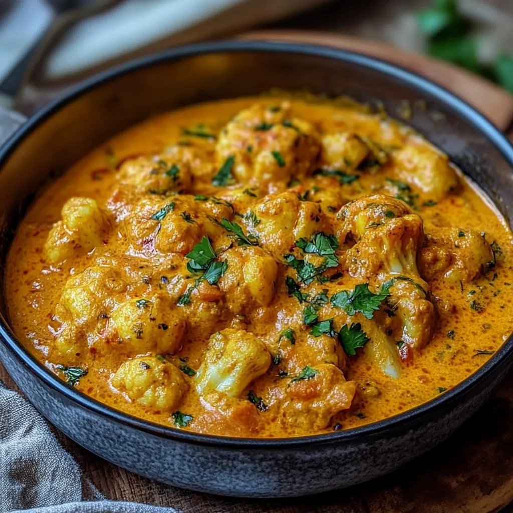 Blumenkohl Curry aus dem Backofen