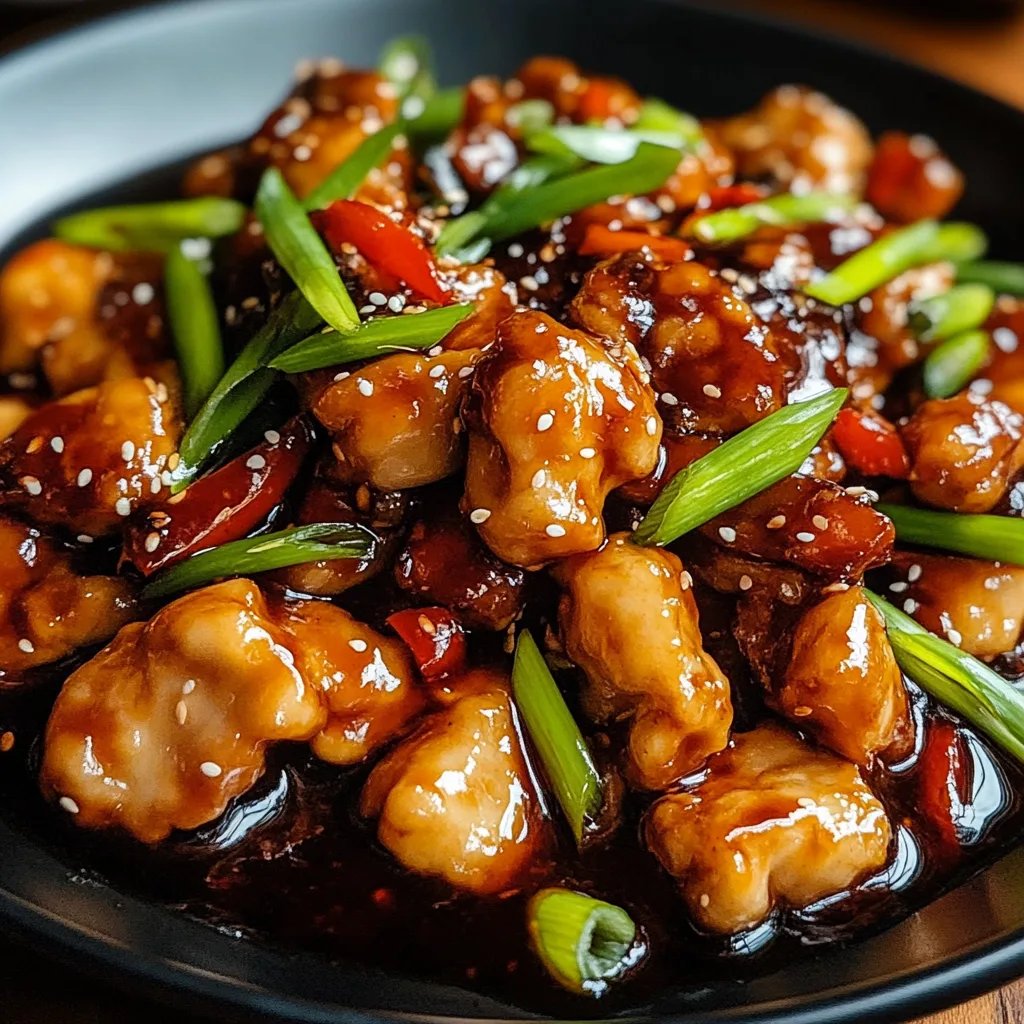 Chinesisches Huhn in Knoblauchsoße