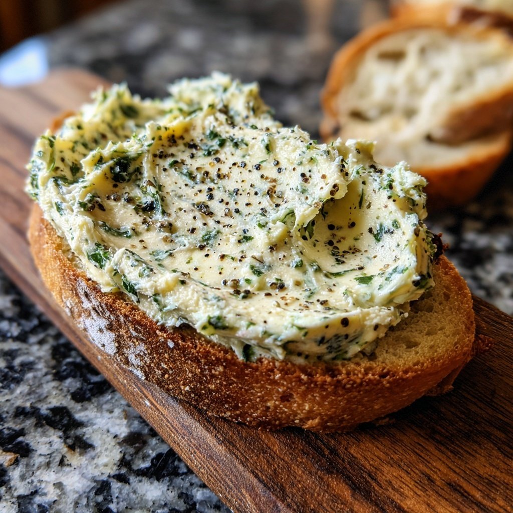 Kräuterbutter Mit Pfeffer Und Meersalz