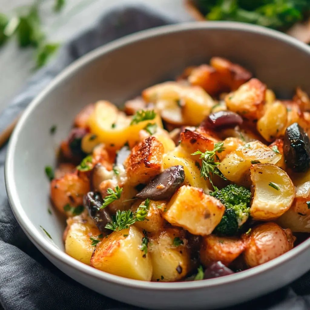 Bunter Gemüseauflauf mit Kartoffeln